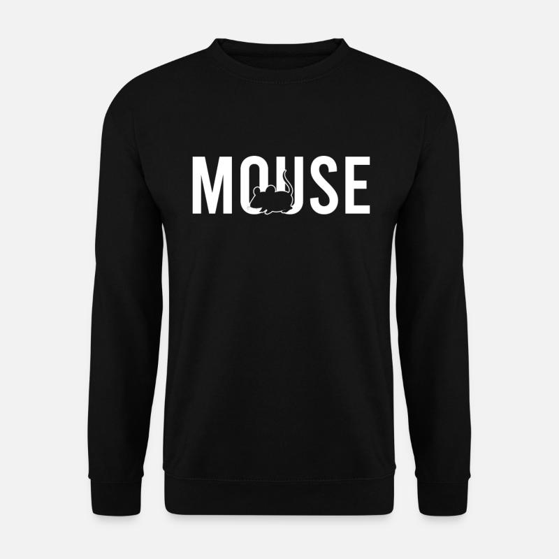 Maus mouse - Unisex Pullover - Schwarz
