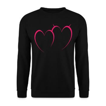 Two Pink Hezen - Unisex Sweatshirt - black - Front - Alina (178cm) & Michal (187cm)