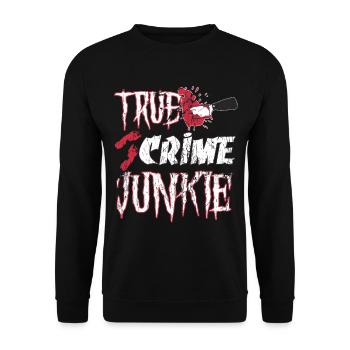 Accro au vrai crime - Sweat-shirt Unisexe - noir - Devant - Alina (178cm) & Michal (187cm)