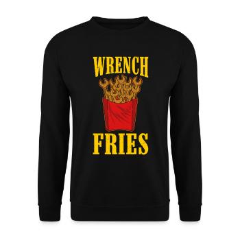 Mechanic - Because Even Engineers Need Heroes - Unisex Sweatshirt - black - Front - Alina (178cm) & Michal (187cm)