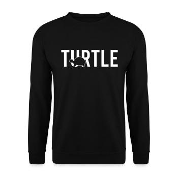 Turtle turtle - Unisex Sweatshirt - black - Front - Alina (178cm) & Michal (187cm)
