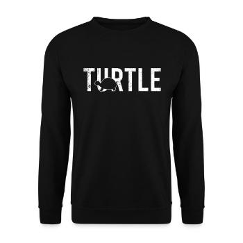 Turtle turtle - Unisex Sweatshirt - black - Front - Alina (178cm) & Michal (187cm)