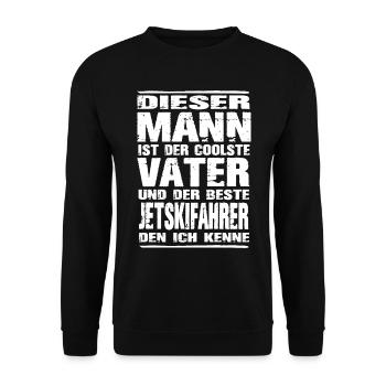 Jetski - Unisex Pullover - Schwarz - Vorne - Alina (178cm) & Michal (187cm)