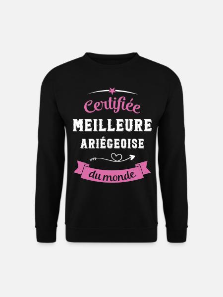 Certifiée ariégeoise du monde - Sweat-shirt Unisexe - noir