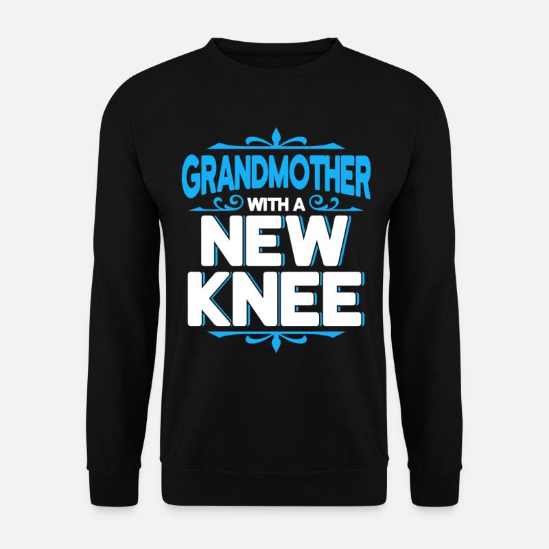 Großmutter mit neuem Knie - Unisex Pullover - Schwarz
