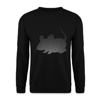 Mouse - Unisex Sweatshirt - black - Front - Alina (178cm) & Michal (187cm)