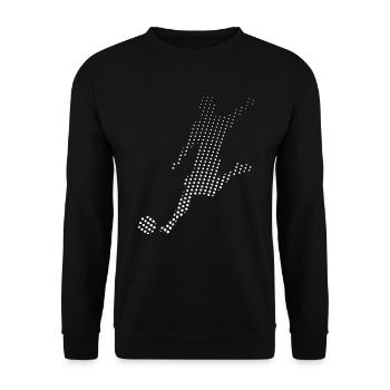 Footballeur - Sweat-shirt Unisexe - noir - Devant - Alina (178cm) & Michal (187cm)