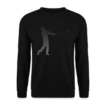 Golf Golfer - Unisex Sweatshirt - black - Front - Alina (178cm) & Michal (187cm)