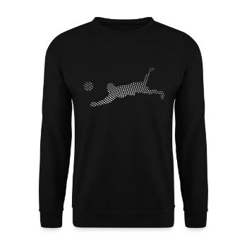 Volleyball Volleyballer - Unisex Pullover - Schwarz - Vorne - Alina (178cm) & Michal (187cm)