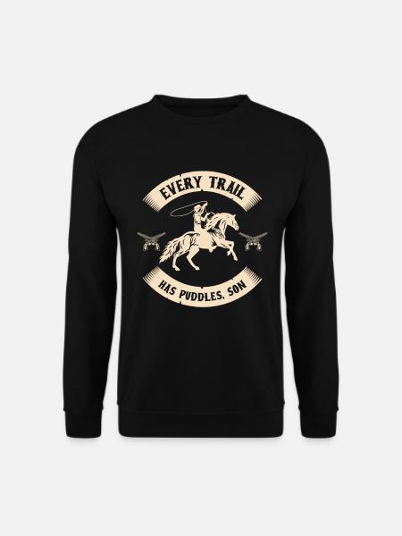 Cowboy Bullenreiten Westernreiten Rodeo Geschenk - Unisex Pullover - Schwarz