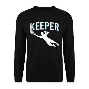 Gardien de but - Sweat-shirt Unisexe - noir - Devant - Alina (178cm) & Michal (187cm)