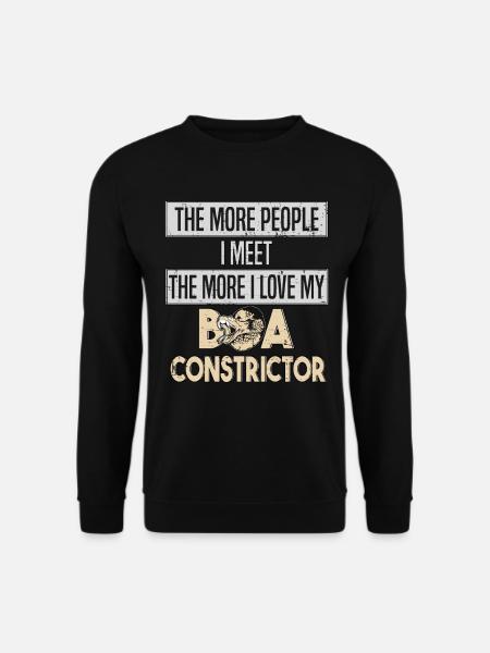 Boa Constrictor Snake Love - Unisex Sweatshirt - black