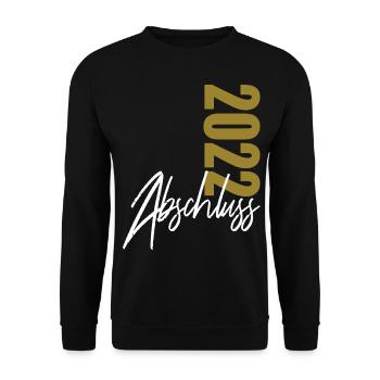 Abschluss 2022 modernes Motiv - Unisex Pullover - Schwarz - Vorne - Alina (178cm) & Michal (187cm)