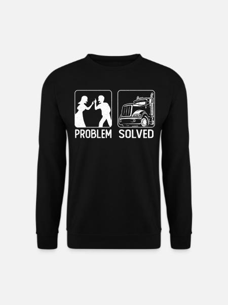 Trucker Truck Driver Wife Husband - Unisex Sweatshirt - black
