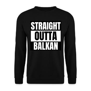 Balkan Hrvatska Apc Balkan Jebiga Hrvatska Croats - Unisex Sweatshirt - black - Front - Alina (178cm) & Michal (187cm)