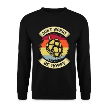 Beer Hops Brewery Brewing Brewery Craft Beer - Unisex Sweatshirt - black - Front - Alina (178cm) & Michal (187cm)