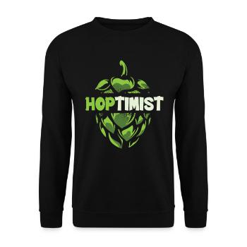 Beer Hops Brewery Brewing Brewery Craft Beer - Unisex Sweatshirt - black - Front - Alina (178cm) & Michal (187cm)