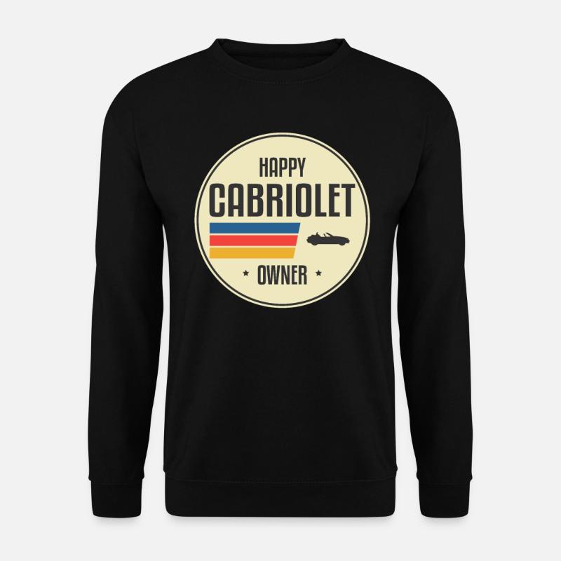 stylish cabriolet cabriolets tshirt - Unisex Sweatshirt - black