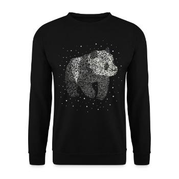 Panda Panda Bears Panda Lovers - Unisex Sweatshirt - black - Front - Alina (178cm) & Michal (187cm)