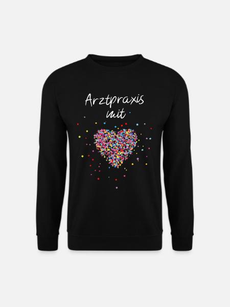 Arztpraxis Mit Herz Arzt Ärztin Praxis - Unisex Pullover - Schwarz