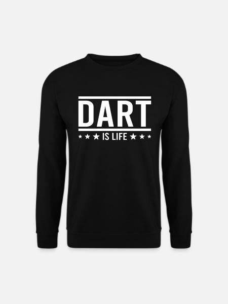 Dart darting saying - Unisex Sweatshirt - black