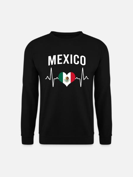 Mexiko Mexico Herzschlag - Unisex Pullover - Schwarz