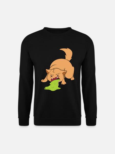 CAT SUCKS FUNNY CAT, FUNNY CAT - Unisex Sweatshirt - black