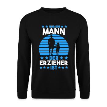 Kindergärtner Erzieher - Unisex Pullover - Schwarz - Vorne - Alina (178cm) & Michal (187cm)