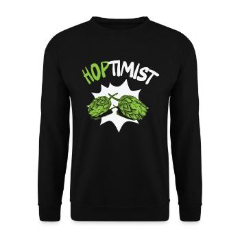 Beer Hops Brewery Brewing Brewery Craft Beer - Unisex Sweatshirt - black - Front - Alina (178cm) & Michal (187cm)