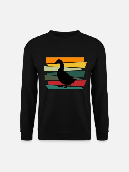 Ente Quitscheente Erpel Enten Gelbe Gummiente - Unisex Pullover - Schwarz
