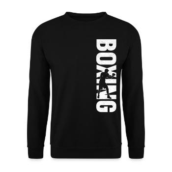 Boxe Boxe Vintage - Sweat-shirt Unisexe - noir - Devant - Alina (178cm) & Michal (187cm)