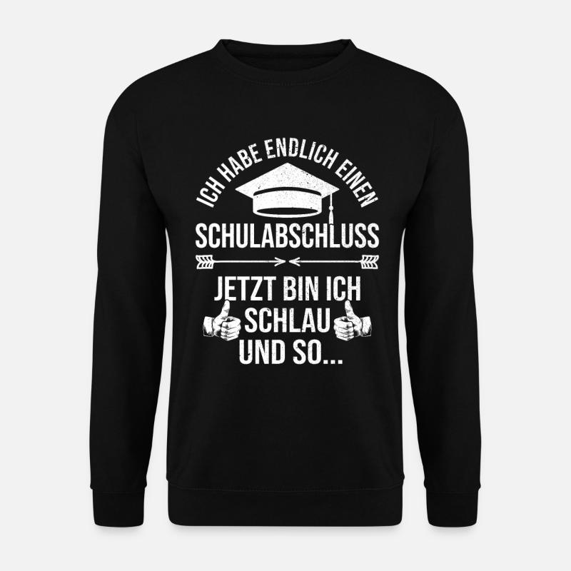 Abschluss Schulabschluss Abi Realschule Abitur - Unisex Pullover - Schwarz