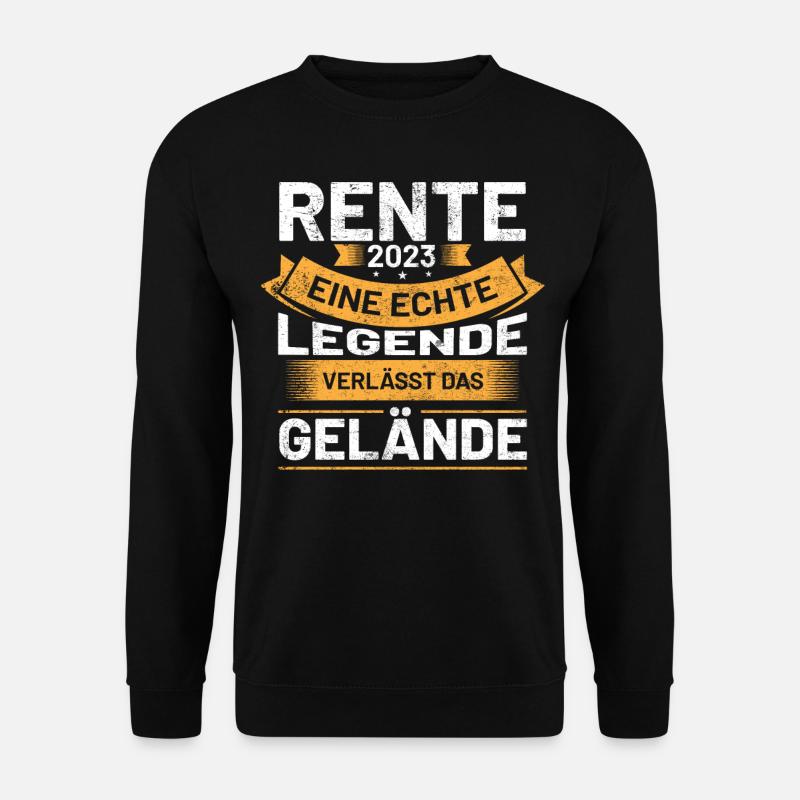 Rentner Rente 2023 | Rentner Sprüche - Unisex Pullover - Schwarz