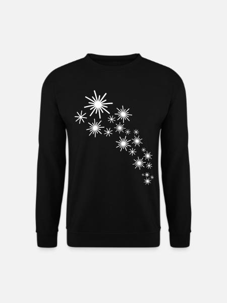White Stars - Unisex Sweatshirt - black