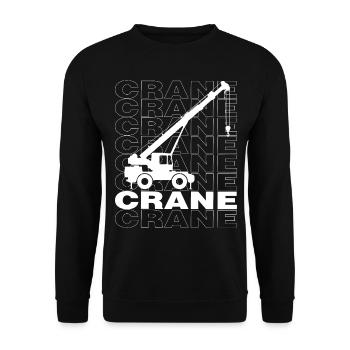 Good Crane Urban Design Streetwear - Unisex Pullover - Schwarz - Vorne - Alina (178cm) & Michal (187cm)