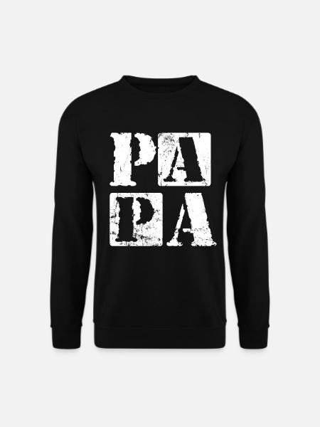 Papa Vatertag Ideen Vatertag Papa - Unisex Pullover - Schwarz