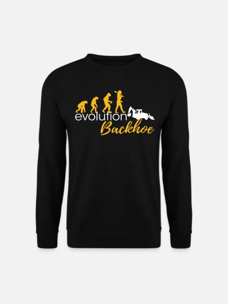 Evolution Of Backhoes - Unisex Sweatshirt - black
