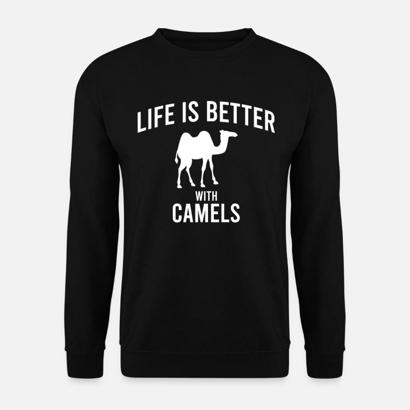 Camel Kamel Spruch - Unisex Pullover - Schwarz