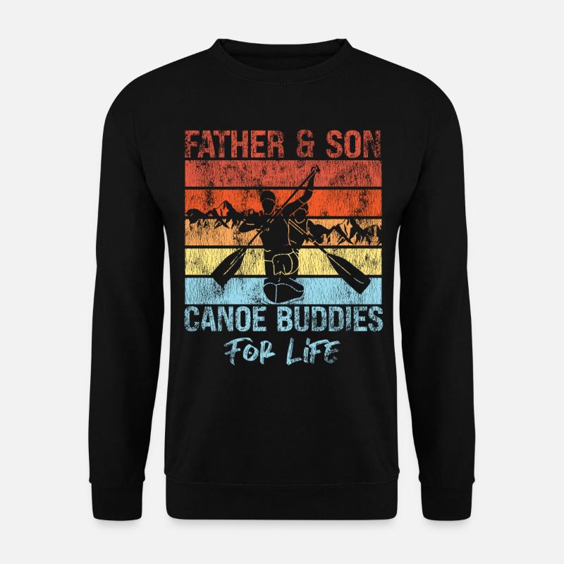 Sprint Canoe Canoeing Son Father - Unisex Sweatshirt - black