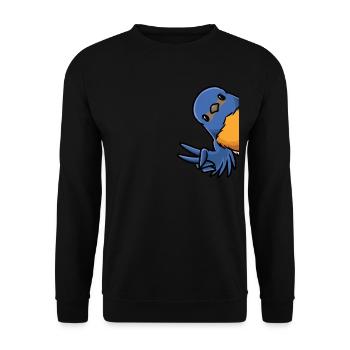 Hut Singer Bird - Unisex Sweatshirt - black - Front - Alina (178cm) & Michal (187cm)