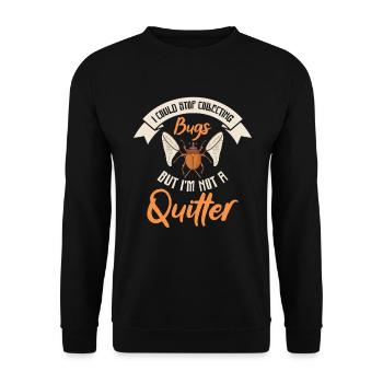 Bug Nature Bug Collector Insects Bug Catcher - Unisex Sweatshirt - black - Front - Alina (178cm) & Michal (187cm)