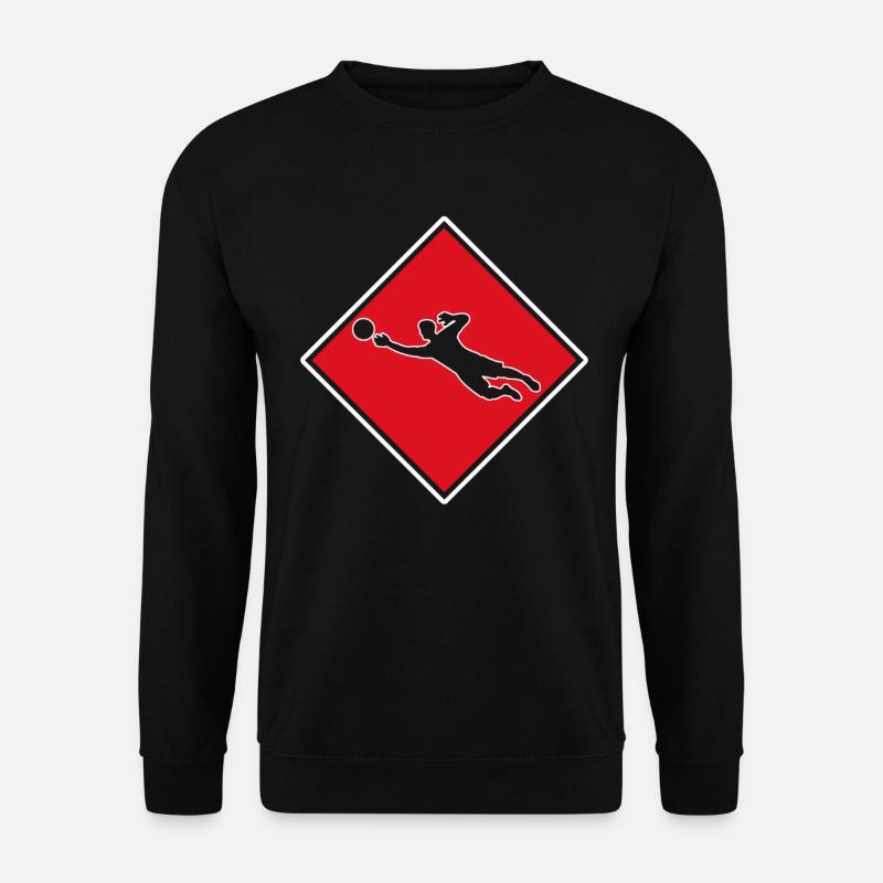 Fußball Keeper Logo - Unisex Pullover - Schwarz