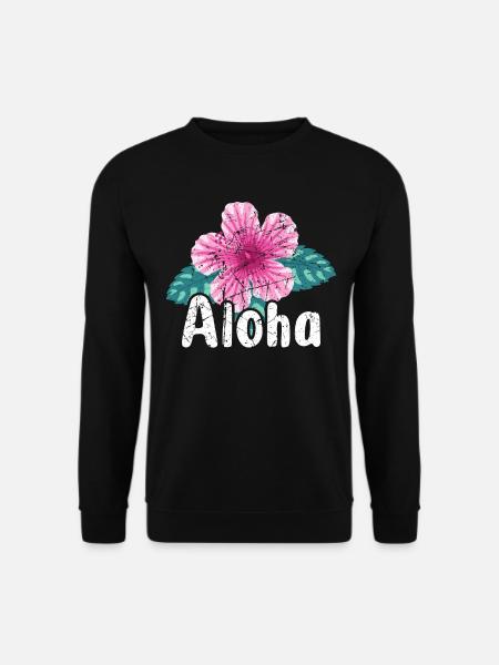 Aloha - Hawaii Surfing Retro Sunset - Unisex Pullover - Schwarz