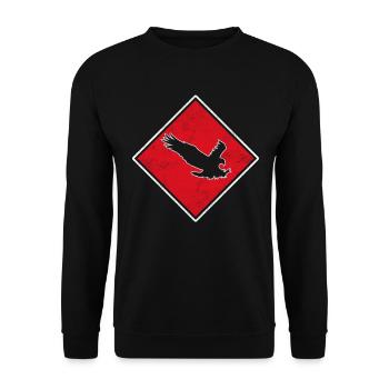 Eagle - Unisex Sweatshirt - black - Front - Alina (178cm) & Michal (187cm)