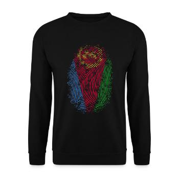 TEAM ERITREA - Unisex Pullover - Schwarz - Vorne - Alina (178cm) & Michal (187cm)