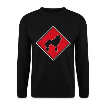 Logo du caniche - Sweat-shirt Unisexe - noir - Devant - Alina (178cm) & Michal (187cm)