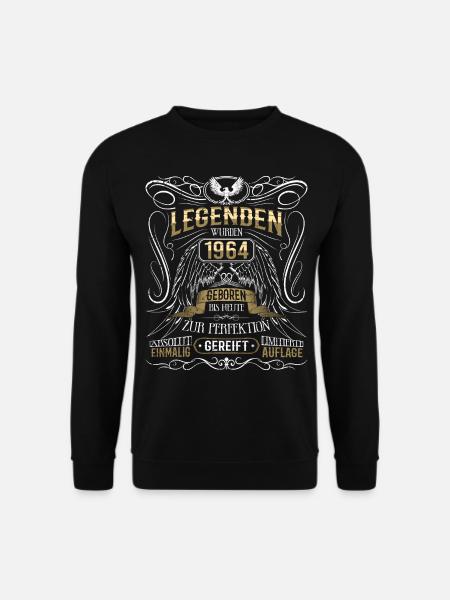 Jahrgang 1964 Legende Geburtsjahr 1964 Geschenk - Unisex Pullover - Schwarz