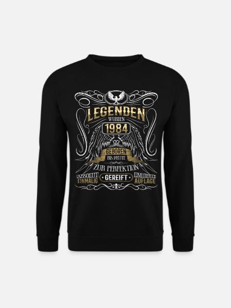 Jahrgang 1984 Legende Geburtsjahr 1984 Geschenk - Unisex Pullover - Schwarz