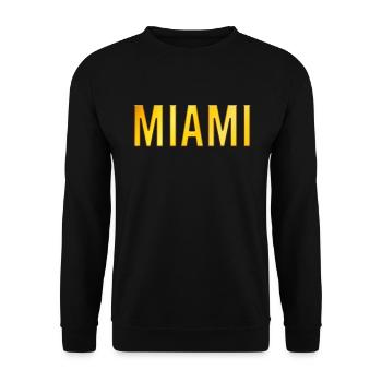 Miami - Unisex Pullover - Schwarz - Vorne - Alina (178cm) & Michal (187cm)