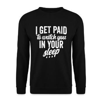 Anästhesist Arzt Mediziner Shirt - Unisex Pullover - Schwarz - Vorne - Alina (178cm) & Michal (187cm)